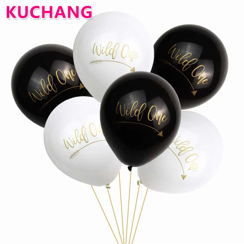 12PCS 10inch Wild One Latex Balloons Black White Color Wild Boy Girl First 1ST Birthday Party Baby Shower Decorations Supplies
12PCS 10inch Wild One Latex Balloons Black White Color Wild Boy Girl First 1ST Birthday Party Baby Shower Decorations Supplies