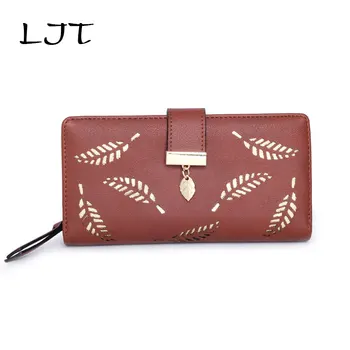 LJT 2019 New Korean Women Wallet Long Paragraph Fashion Hollow Out Leaf Zipper Buckle Purse PU Leather Clutch Lady Card Holder
LJT 2019 New Korean Women Wallet Long Paragraph Fashion Hollow Out Leaf Zipper Buckle Purse PU Leather Clutch Lady Card Holder