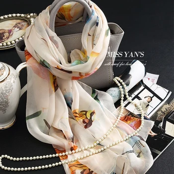 Genuine Silk Women Scarf Fashion Classic Colors Bird Print Scarves 2017 Spring Summer Winter Good Quality Shawl
Genuine Silk Women Scarf Fashion Classic Colors Bird Print Scarves 2017 Spring Summer Winter Good Quality Shawl