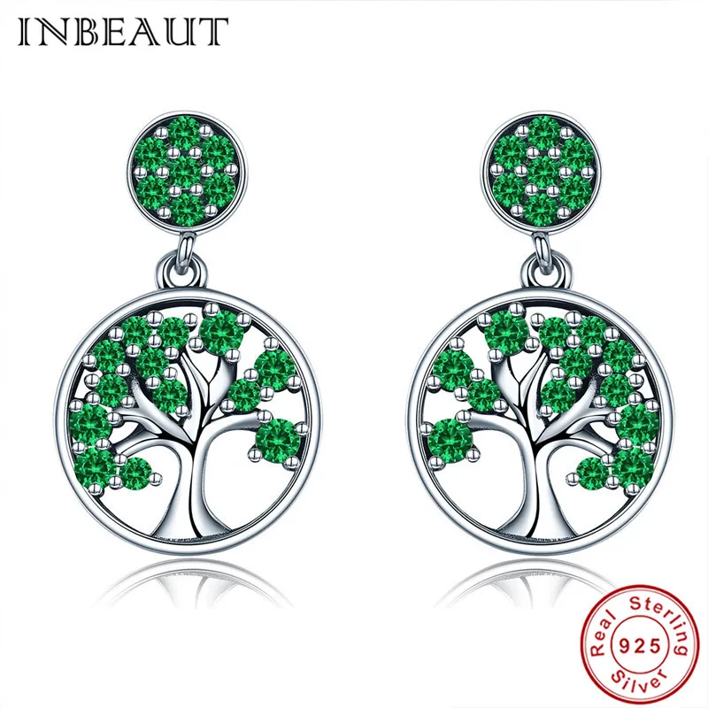 INBEAUT Genuine 925 Sterling Silver Green&Brown Tree Cubic Zirconia Double Round Stud Earrings Women Love Nature Jewelry
INBEAUT Genuine 925 Sterling Silver Green&Brown Tree Cubic Zirconia Double Round Stud Earrings Women Love Nature Jewelry