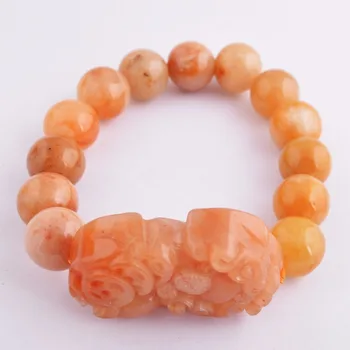 Feng Shui Yellow Jade Pi Yao Pi xiu Bracelet Good Quality M1028 
Feng Shui Yellow Jade Pi Yao Pi xiu Bracelet Good Quality M1028