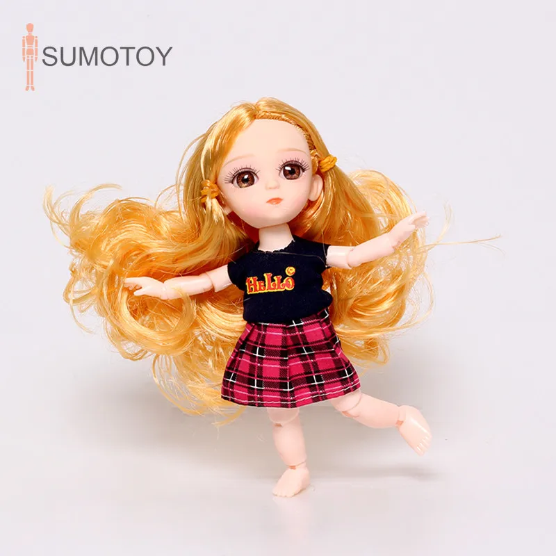 New 15cm Bjd Doll Toy for Girl Baby Dolls 1/12 Original Girls Princess Dolls Toys for Kids & Clothes for Free
New 15cm Bjd Doll Toy for Girl Baby Dolls 1/12 Original Girls Princess Dolls Toys for Kids & Clothes for Free