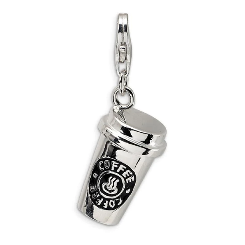 3D Coffee Cup Charms Keychain Keyring Silver Plated Pendant Lobster Claw Clasp Charms Key Chains Gifts for Coffee Lovers
3D Coffee Cup Charms Keychain Keyring Silver Plated Pendant Lobster Claw Clasp Charms Key Chains Gifts for Coffee Lovers