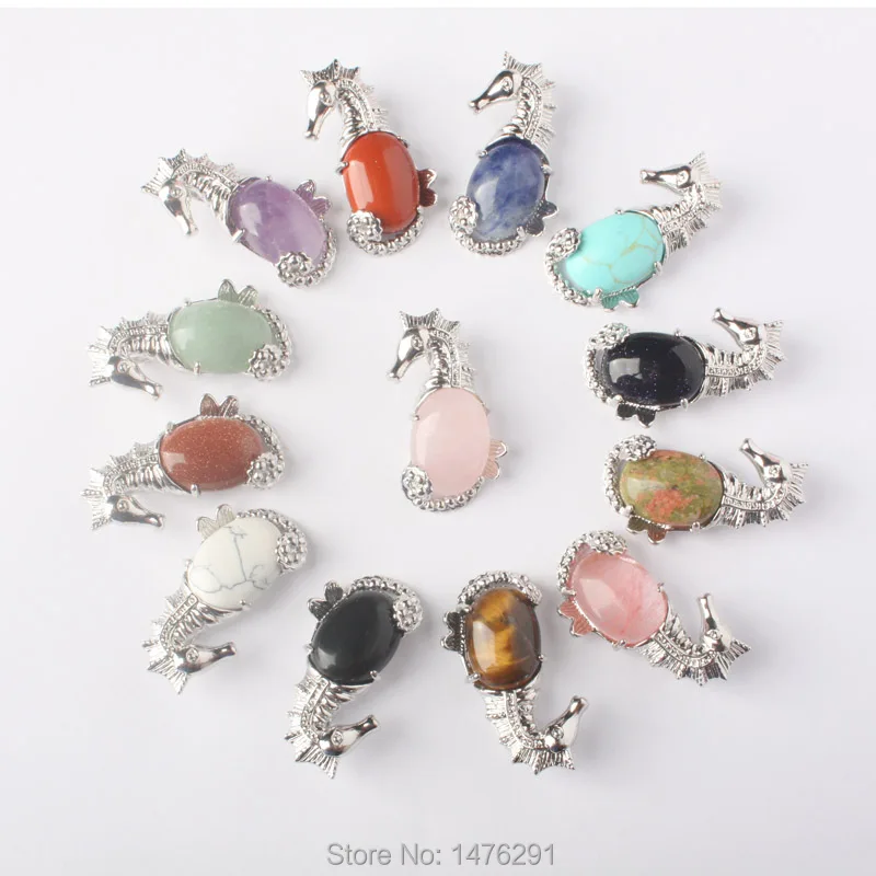 Mix-Stone Purple Crystal Onyx Opal Rose Pink Crystal Hippocampus Gems Bead Pendant 1 PCS
Mix-Stone Purple Crystal Onyx Opal Rose Pink Crystal Hippocampus Gems Bead Pendant 1 PCS