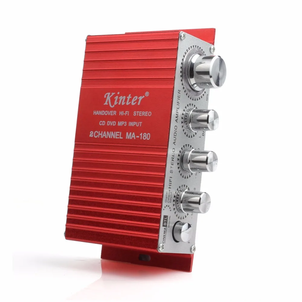 MA-180 Hi-Fi Mini USB 12V Auto Car Power Amplifier 2CH Stereo Sound Mode Audio Music Player with Remote Support MP3 / VCD / DVD
MA-180 Hi-Fi Mini USB 12V Auto Car Power Amplifier 2CH Stereo Sound Mode Audio Music Player with Remote Support MP3 / VCD / DVD