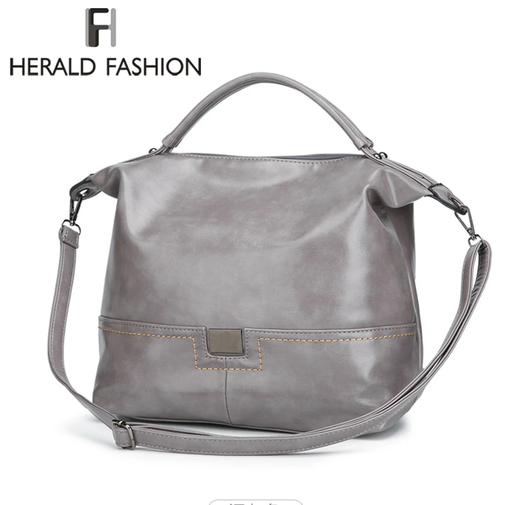 Herald Fashion Large Capacity Women Handbag Quality Leather Shoulder Bag Female Daily Causal Tote Bags Lady's Crossbody Bag
Herald Fashion Large Capacity Women Handbag Quality Leather Shoulder Bag Female Daily Causal Tote Bags Lady's Crossbody Bag