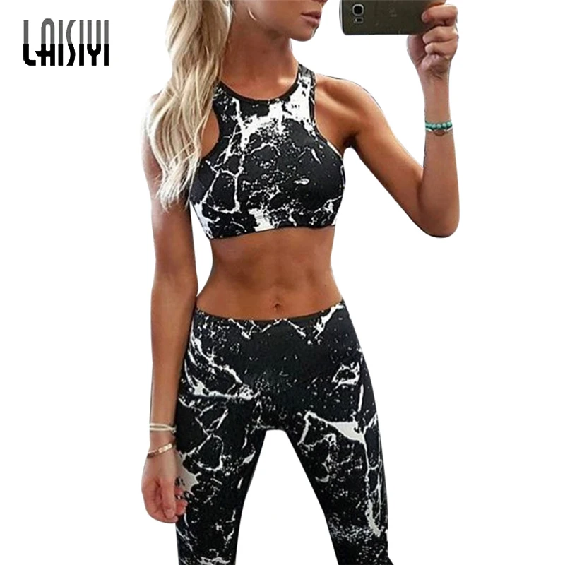 LAISIYI 2019 Gym Woman Sportswear 2019 Printed Fitness Suit Female Camouflage Workout Clothes for Women Sports Bra Leggings Kits
LAISIYI 2019 Gym Woman Sportswear 2019 Printed Fitness Suit Female Camouflage Workout Clothes for Women Sports Bra Leggings Kits