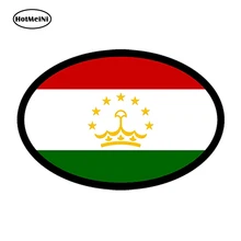 HotMeiNi רכב סטיילינג טג 'יקיסטן דגל סגלגל מדבקה לרכב JDM פגוש מדבקות קסדת מחשב נייד עמיד למים Windows אביזרי 13 ס"מ x 8.8 ס"מ(China)