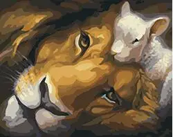 MaHuaf-W887 Lion King And Lamb Set for painting by numbers on canvas wall art animal pictures for living room
MaHuaf-W887 Lion King And Lamb Set for painting by numbers on canvas wall art animal pictures for living room