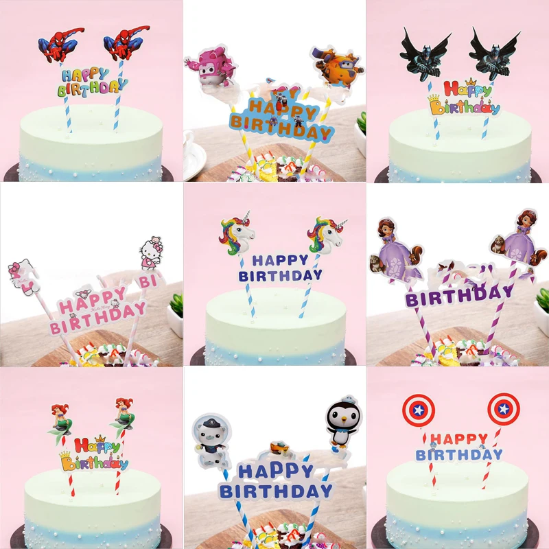 1Set/lot Birthday Party Mermaid/Batman/Spiderman/Unicorn/Minnie/Super Wings Cupcake Toppers Decoration Baby Shower Cake Flags
1Set/lot Birthday Party Mermaid/Batman/Spiderman/Unicorn/Minnie/Super Wings Cupcake Toppers Decoration Baby Shower Cake Flags
