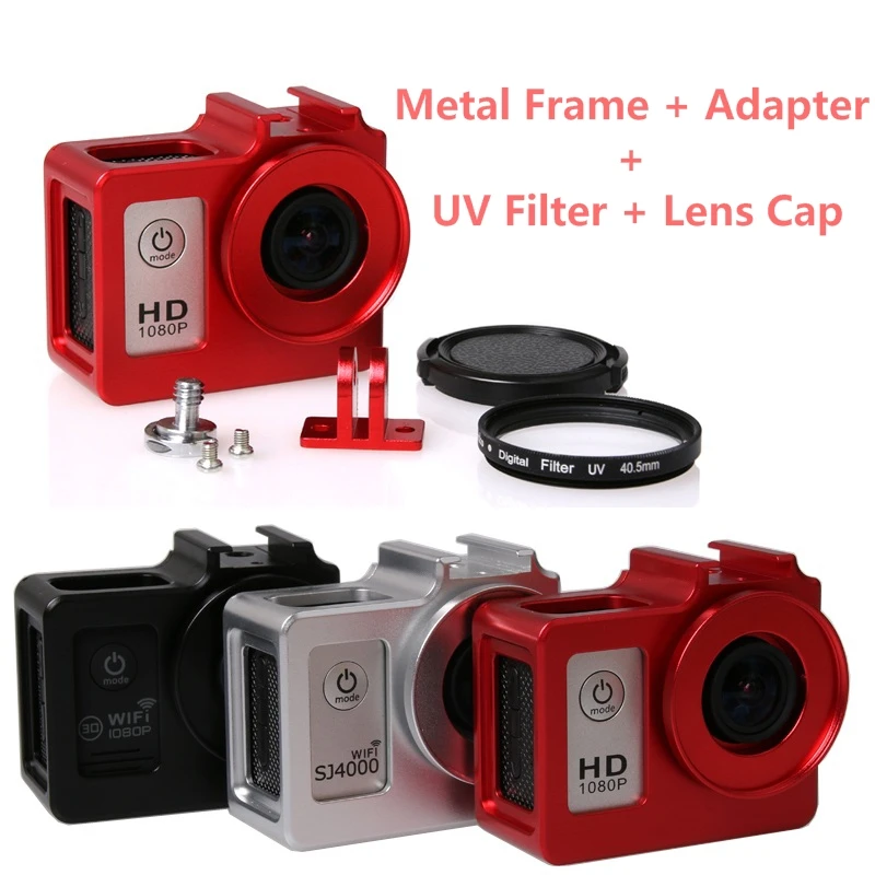 Accessories Alloy cage Protective Housing Case Cover Metal frame+UV filter for SJCAM SJ4000/SJ5000/7000 SOOCOO C30 EKEN H9 H9R
Accessories Alloy cage Protective Housing Case Cover Metal frame+UV filter for SJCAM SJ4000/SJ5000/7000 SOOCOO C30 EKEN H9 H9R