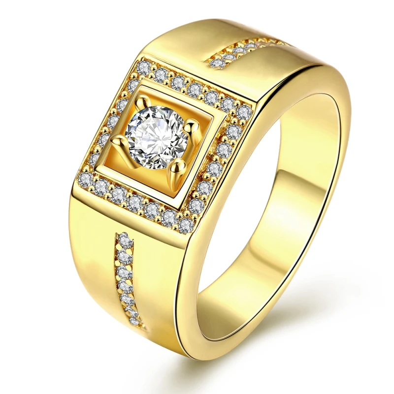 Garilina fashion jewelry trinket Gold white cubic zirconia Ring for Men Wholesale Retail R2201
Garilina fashion jewelry trinket Gold white cubic zirconia Ring for Men Wholesale Retail R2201