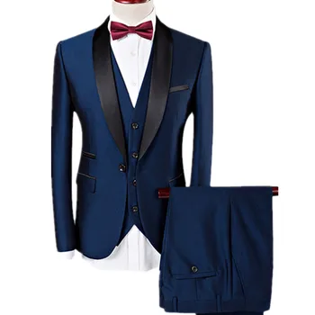 YUNCLOS Mens Suits Slim Fit Tuxedo Shawl Lapel Formal 3 Pieces Suit Wedding Prom Tux Jacket Waistcoat & Trousers
YUNCLOS Mens Suits Slim Fit Tuxedo Shawl Lapel Formal 3 Pieces Suit Wedding Prom Tux Jacket Waistcoat & Trousers