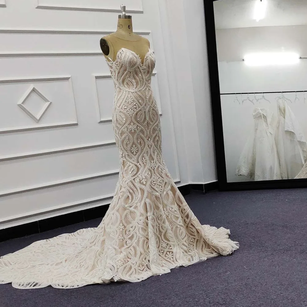 Eslieb Free Shipping Custom made Sexy Deep-V Neck Wedding dress 2019 Mermaid Wedding dresses 100% Real Pictures Vestido de Noiva
Eslieb Free Shipping Custom made Sexy Deep-V Neck Wedding dress 2019 Mermaid Wedding dresses 100% Real Pictures Vestido de Noiva