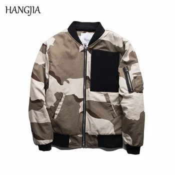 

Men Camouflage Cotton Military Bomber Jackets MA1 Thin Section Europe the United States Desert Air Force Pilot Baseball Jacket