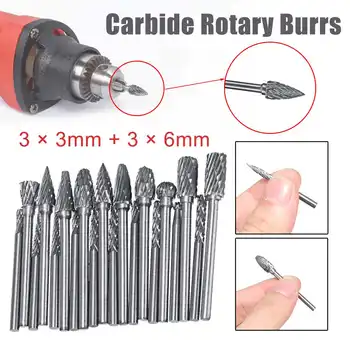 20pcs Tungsten Carbide Burr Set 3*3+3*6mm Double Diamond Cut Rotary Tools Electric Grinding Woodworking Milling Drill Bit
20pcs Tungsten Carbide Burr Set 3*3+3*6mm Double Diamond Cut Rotary Tools Electric Grinding Woodworking Milling Drill Bit