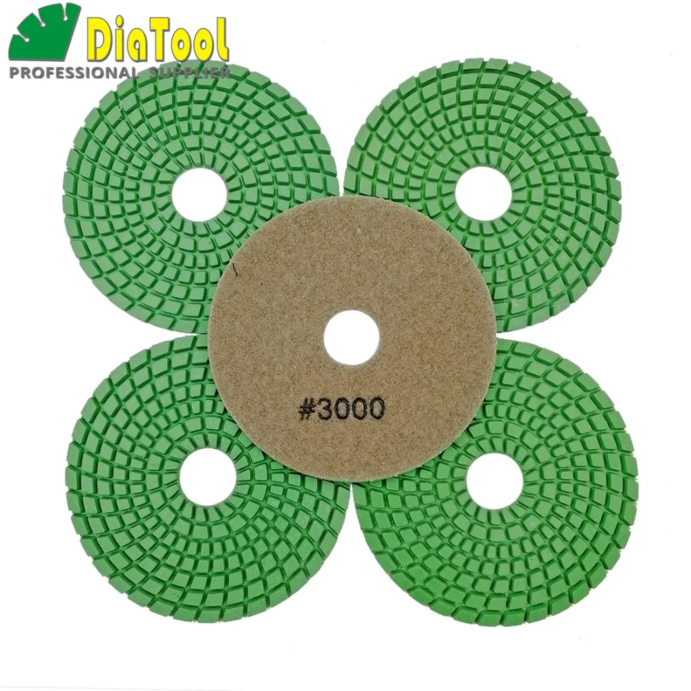 5pcs 4" #3000 Professional Diamond Flexible wet polishing pads for stone, ceramic/tile, Sanding discs Premium quality 100mm
5pcs 4" #3000 Professional Diamond Flexible wet polishing pads for stone, ceramic/tile, Sanding discs Premium quality 100mm