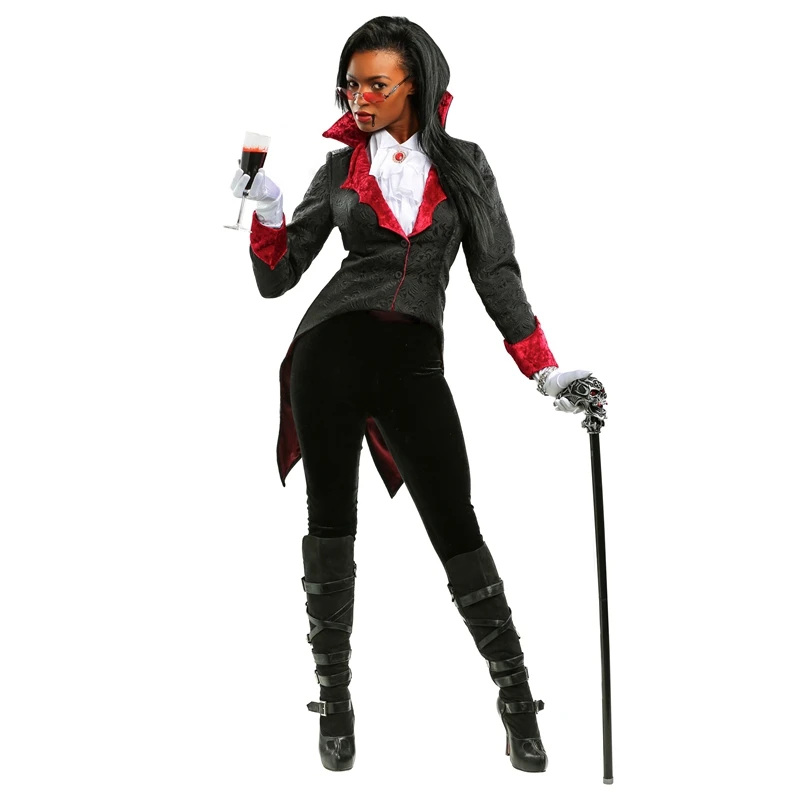 Halloween Dashing Women Vampire Costume Genuine Deluxe Adult Vampiress Cosplay Clothing
Halloween Dashing Women Vampire Costume Genuine Deluxe Adult Vampiress Cosplay Clothing
