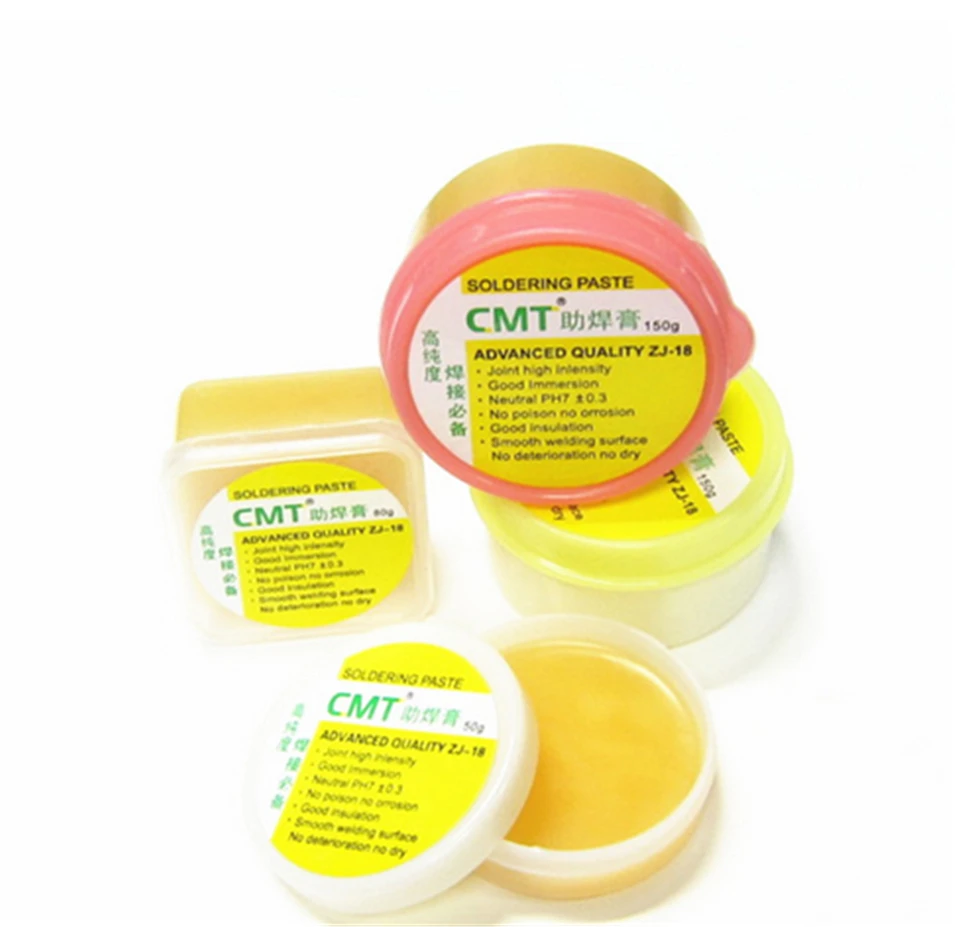 ZJ-18 150g Yellow paste Advance Quality Solder Flux Soldering Paste High Intensity Free Rosin,Better than 559 flux
ZJ-18 150g Yellow paste Advance Quality Solder Flux Soldering Paste High Intensity Free Rosin,Better than 559 flux