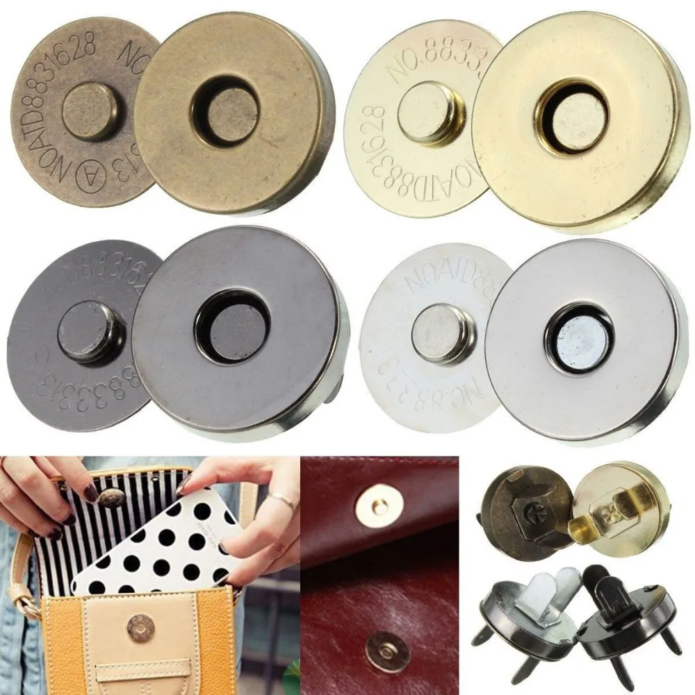 20set Free shipping No Sew Handbag Bag Purse Magnetic Snap Press Stud Button fastening craft buttons closures
20set Free shipping No Sew Handbag Bag Purse Magnetic Snap Press Stud Button fastening craft buttons closures