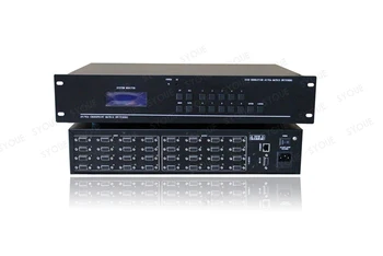 16 input and 16 output VGA matrix swtich 16x16 video switcher RS232 IR remote control Auto Loop 1080P support tiled display
16 input and 16 output VGA matrix swtich 16x16 video switcher RS232 IR remote control Auto Loop 1080P support tiled display