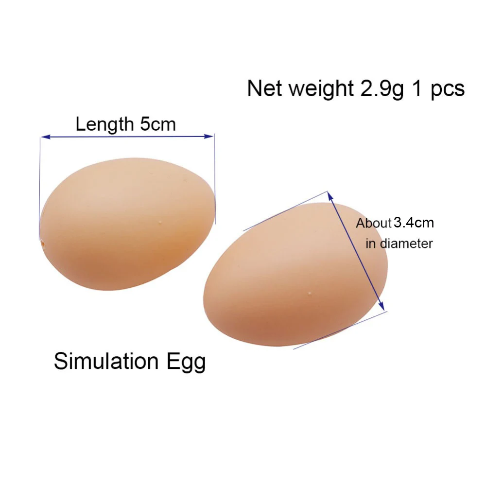 100 Pcs Small Fake Eggs 5*3.4cm Farm Animal Supplies Cages Accessories Guide Chicken nest Egg Kids Toys Painting Material
100 Pcs Small Fake Eggs 5*3.4cm Farm Animal Supplies Cages Accessories Guide Chicken nest Egg Kids Toys Painting Material