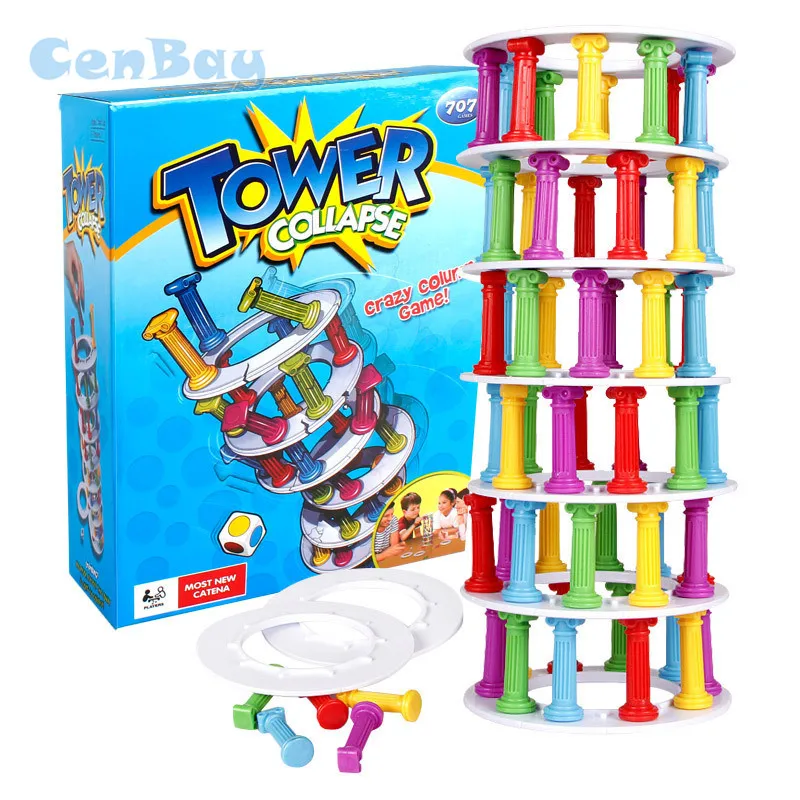 Tower Collapse Game Baby Stacking Toy Tower Jenga Game Stacker Plastic Building Blocks Domino Challenge Game for Family Fun Toys
Tower Collapse Game Baby Stacking Toy Tower Jenga Game Stacker Plastic Building Blocks Domino Challenge Game for Family Fun Toys