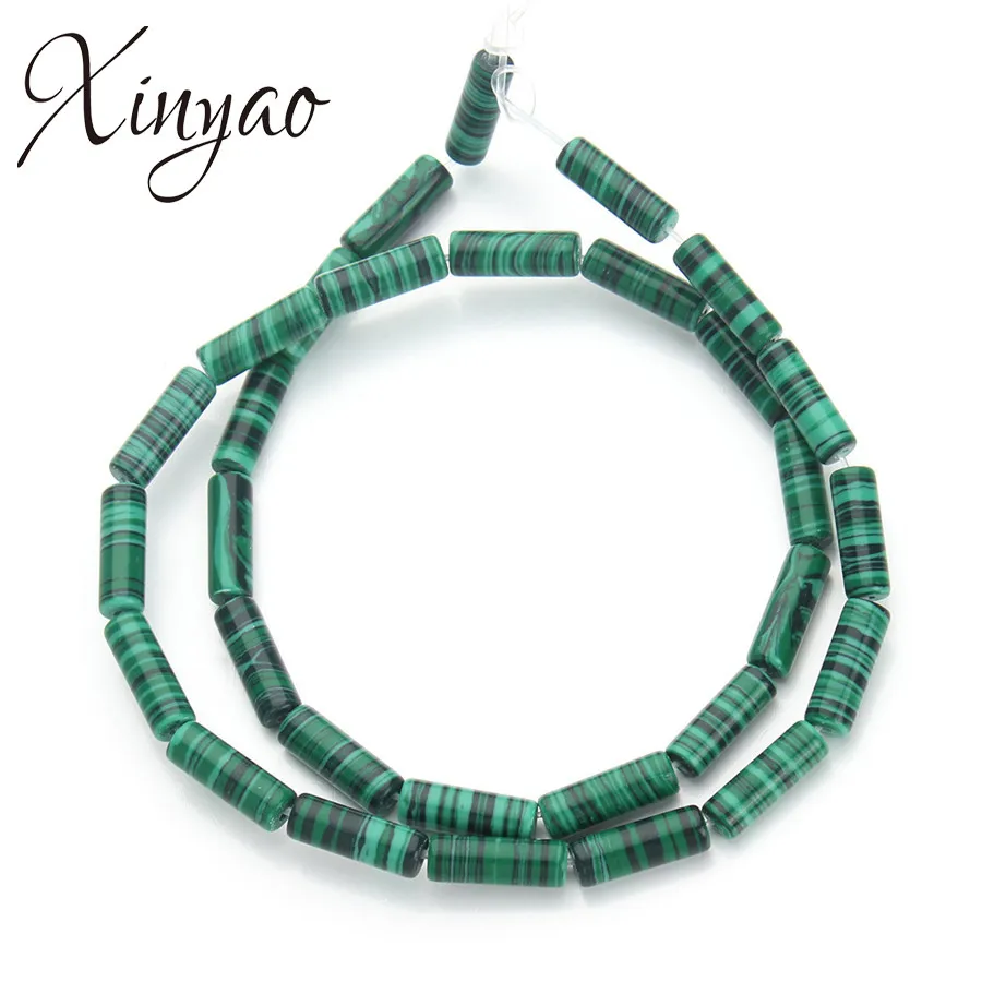 XINYAO 1Strand/lot Natural Stone Malachite Crystal Long Tube Beads 4.5x13mm Cylinder Round Loose Spacer Beads Diy Jewelry Making
XINYAO 1Strand/lot Natural Stone Malachite Crystal Long Tube Beads 4.5x13mm Cylinder Round Loose Spacer Beads Diy Jewelry Making