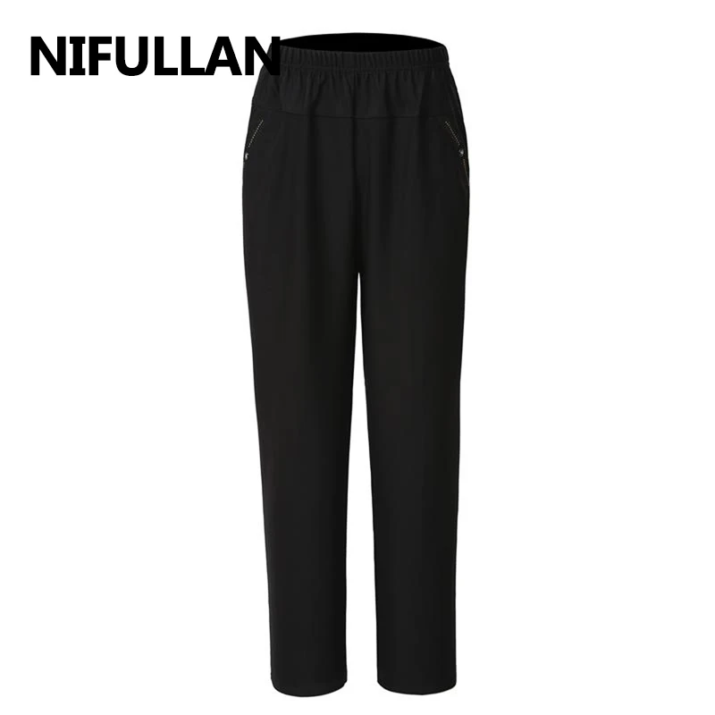 NIFULLAN Spring Summer Middle Age Women Pants Fashion Plus Size L-5XL Mother Clothing Elastic Waist Print Loose Casual Trousers
NIFULLAN Spring Summer Middle Age Women Pants Fashion Plus Size L-5XL Mother Clothing Elastic Waist Print Loose Casual Trousers