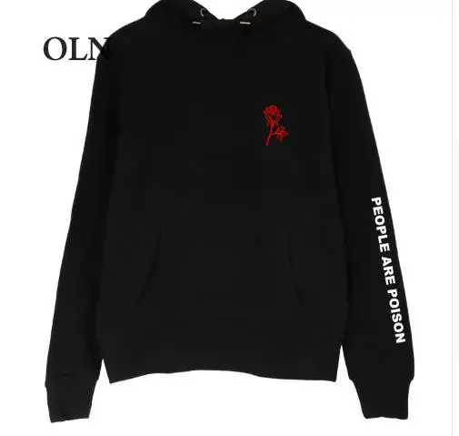 OLN People Are Poison Long Sleeve Rose Hoodies Women Print Letter Rose Sweatshirt Female Black Pullovers Autumn
OLN People Are Poison Long Sleeve Rose Hoodies Women Print Letter Rose Sweatshirt Female Black Pullovers Autumn