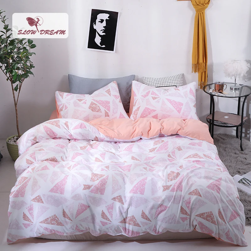 SlowDream Geometry Art Bedding Set Pink Girl Gift Bedding Linens Sheet Pillowcase Duvet Cover Set Bedspread Double Bedclothes
SlowDream Geometry Art Bedding Set Pink Girl Gift Bedding Linens Sheet Pillowcase Duvet Cover Set Bedspread Double Bedclothes