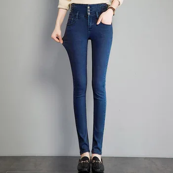 High Stretch Femme Jeans Pant High Waist Slim Denim Blue Jeans Trousers Ladies Black Femme Pantalon Plus Size 32
High Stretch Femme Jeans Pant High Waist Slim Denim Blue Jeans Trousers Ladies Black Femme Pantalon Plus Size 32