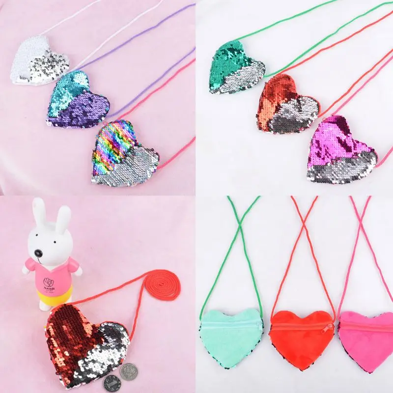 Fashion New Teen Girls Kids Heart Shape Sequin Shoulder Coin Card Holder Purse Glitter Change Wallet Crossbody Mini Pouch Bag
Fashion New Teen Girls Kids Heart Shape Sequin Shoulder Coin Card Holder Purse Glitter Change Wallet Crossbody Mini Pouch Bag