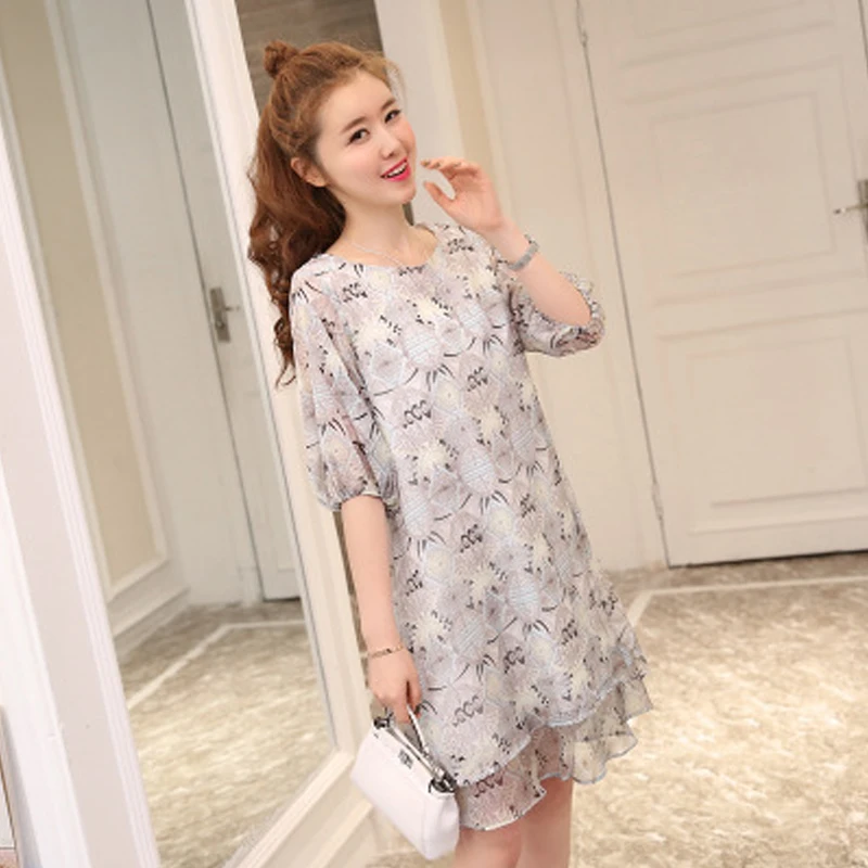 New Summer Printed Chiffon Maternity Dresses Loose Thin Pleated Dress Cool And Comfortable Pregnant Woman Skirt
New Summer Printed Chiffon Maternity Dresses Loose Thin Pleated Dress Cool And Comfortable Pregnant Woman Skirt