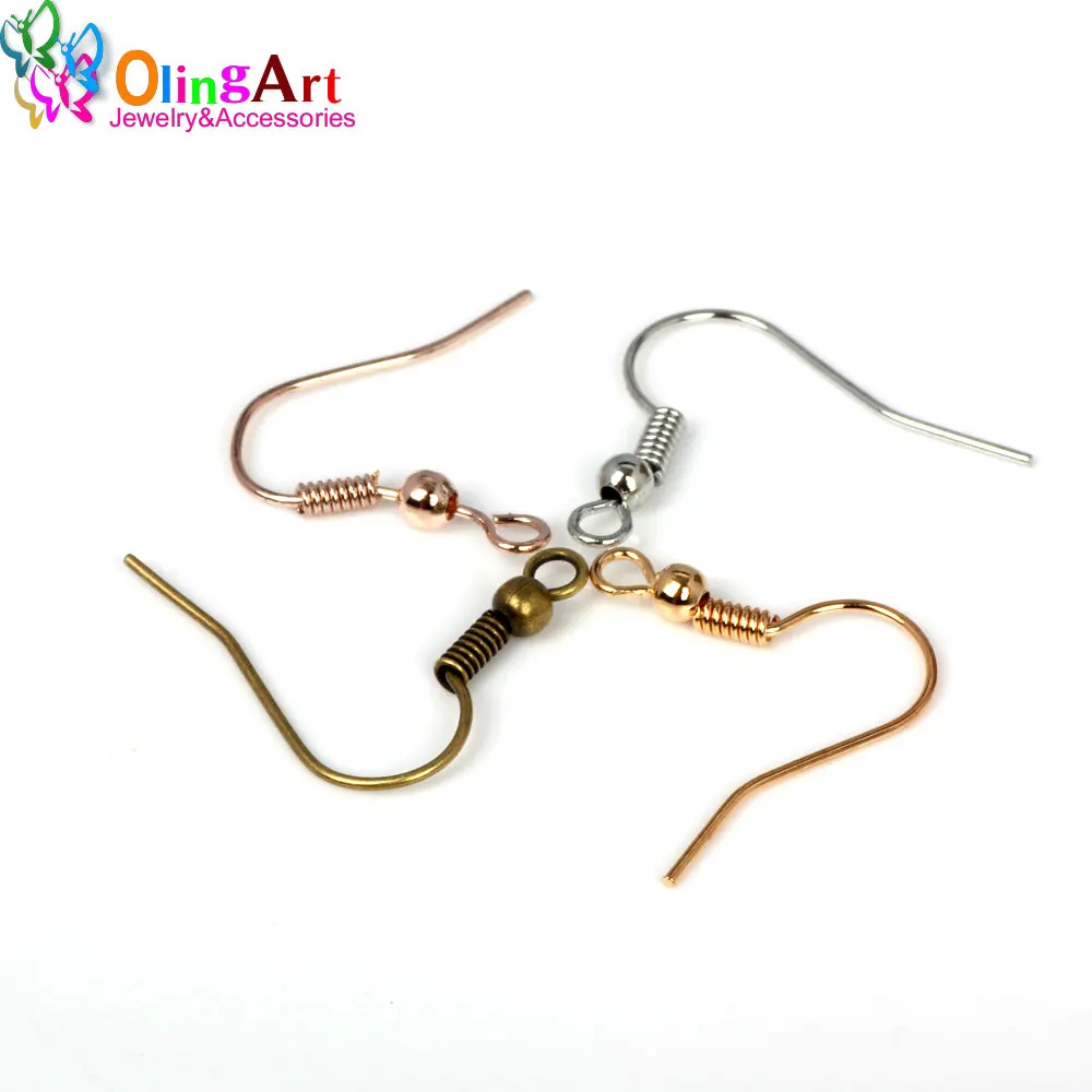 OlingArt 180pcs/lot Fashion Iron Ear Hook Clasp With Bead Charms Earring Wires Fit DIY Jewelry making Findings
OlingArt 180pcs/lot Fashion Iron Ear Hook Clasp With Bead Charms Earring Wires Fit DIY Jewelry making Findings