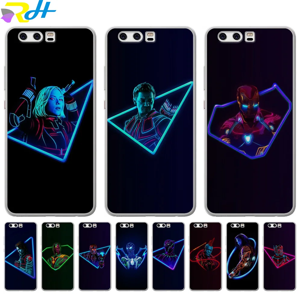 Для funda Huawei P20 lite чехол Мстители для P8 Coque Etui P Smart P9 P10 Lite Plus P30 Pro