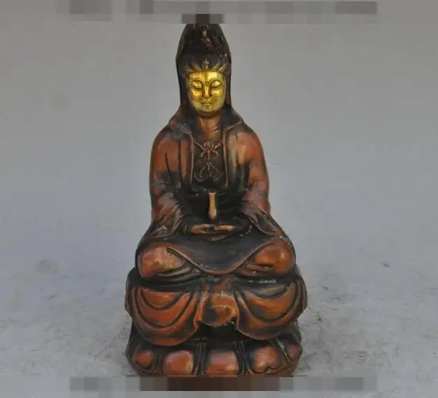 S01269 9"tibet buddhism fane bronze gilt Kwan-Yin Guan Yin Bodhisattva goddess statue (B0413)
S01269 9"tibet buddhism fane bronze gilt Kwan-Yin Guan Yin Bodhisattva goddess statue (B0413)