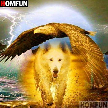 HOMFUN 5D DIY Full Square/Round Diamond Painting Wolf eagle Diamond Embroidery Decor Home Rhinestone Handmade A16344
HOMFUN 5D DIY Full Square/Round Diamond Painting Wolf eagle Diamond Embroidery Decor Home Rhinestone Handmade A16344