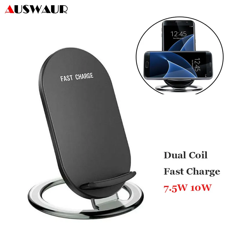 Dual Coil 7.5W 10W Fast Charging Wireless Charger for iPhone Samsung LG Google Detachable Stand Holder Desktop Wireless Charger
Dual Coil 7.5W 10W Fast Charging Wireless Charger for iPhone Samsung LG Google Detachable Stand Holder Desktop Wireless Charger