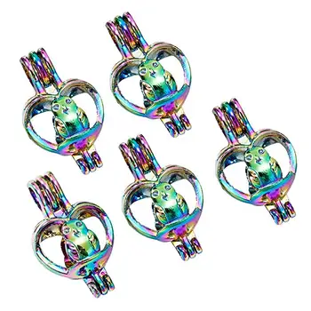 10 PCS Owl Bird Animal Rainbow Colorful Pearl Oysters Bead Cage for Jewelry Making/Essential Oil Scent Diffuser Locket Pendants 
10 PCS Owl Bird Animal Rainbow Colorful Pearl Oysters Bead Cage for Jewelry Making/Essential Oil Scent Diffuser Locket Pendants