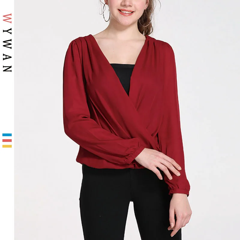 WYWAN Autumn V-collar T-Shirt Women 2019 for Plus Size Women T-Shirts Lady Tops Tees Big Size Vintage Female Top T-Shirt Clothing XXL
WYWAN Autumn V-collar T-Shirt Women 2019 for Plus Size Women T-Shirts Lady Tops Tees Big Size Vintage Female Top T-Shirt Clothing XXL