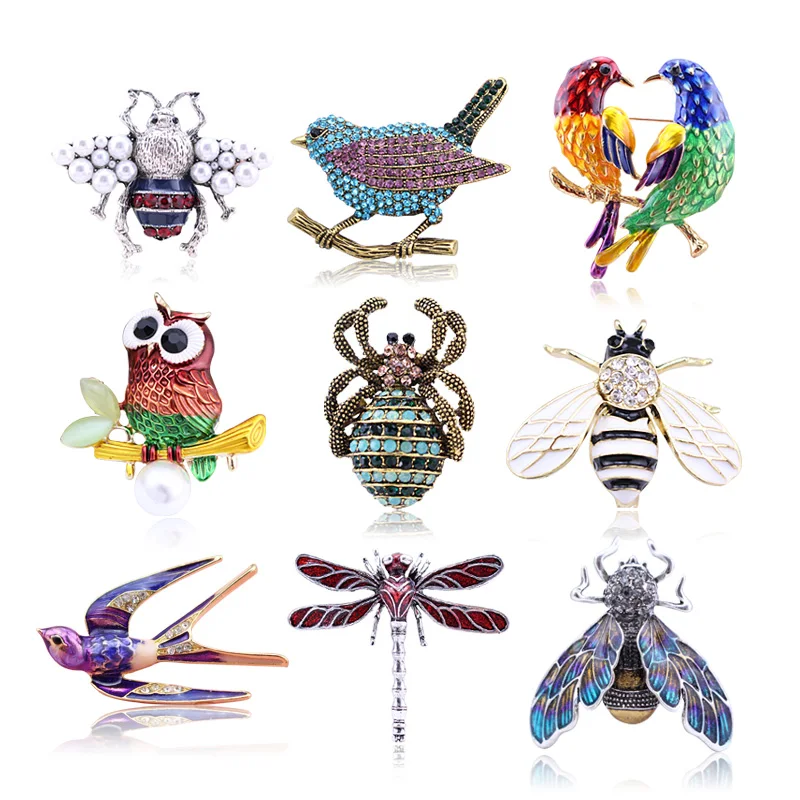 Graceful Multicolors Animal Pin Brooch For Female & Male Enchantment Costume Jewelry Bee Bird Dragonfly Owl Broches, BH8351
Graceful Multicolors Animal Pin Brooch For Female & Male Enchantment Costume Jewelry Bee Bird Dragonfly Owl Broches, BH8351