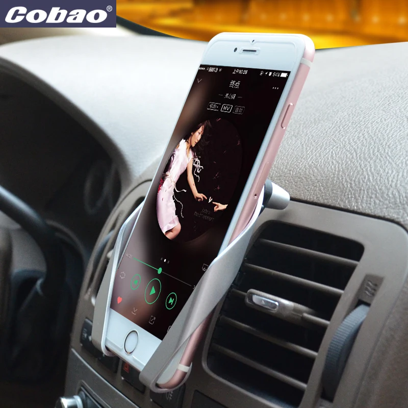 Cobao universal phone car holder ABS plastic phone car air vent holder stand bracket mount for smartphone Iphone Oppo
Cobao universal phone car holder ABS plastic phone car air vent holder stand bracket mount for smartphone Iphone Oppo