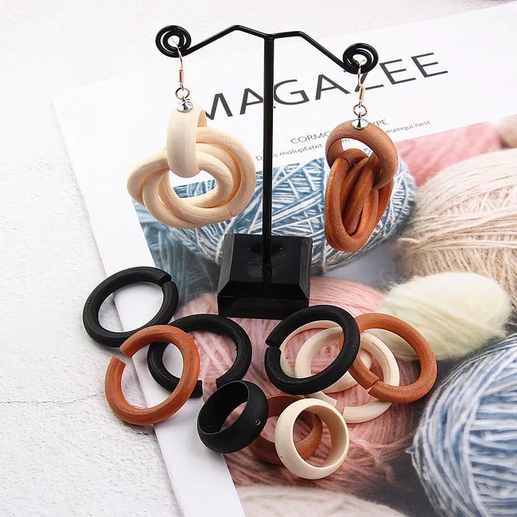 Round Retro Wooden Open Ring Eardrop Diy Earring Handcrafted Pendant Necklace Charms Handmade Material Jewelry 6pcs
Round Retro Wooden Open Ring Eardrop Diy Earring Handcrafted Pendant Necklace Charms Handmade Material Jewelry 6pcs