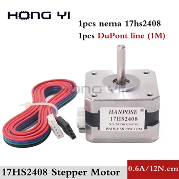 17HS2408-D 4-lead Nema17 Stepper Motor 42 motor with DuPont line 0.6A CE ROSH ISO CNC Laser Grind Foam Plasma Cut 3D printer
17HS2408-D 4-lead Nema17 Stepper Motor 42 motor with DuPont line 0.6A CE ROSH ISO CNC Laser Grind Foam Plasma Cut 3D printer