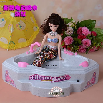 New electric Water spray Bathtub Bathing Toys furniture set 30cm doll accessories for barbie doll girls play house toys dress up
New electric Water spray Bathtub Bathing Toys furniture set 30cm doll accessories for barbie doll girls play house toys dress up