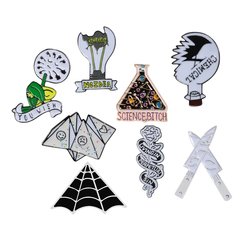 Magic Science Cartoon Brooches Chemical Beaker Broken Bulb Rose Enamel Pins Jeans Lapel Pin Button Icon Badges Kids Jewelry Gift
Magic Science Cartoon Brooches Chemical Beaker Broken Bulb Rose Enamel Pins Jeans Lapel Pin Button Icon Badges Kids Jewelry Gift