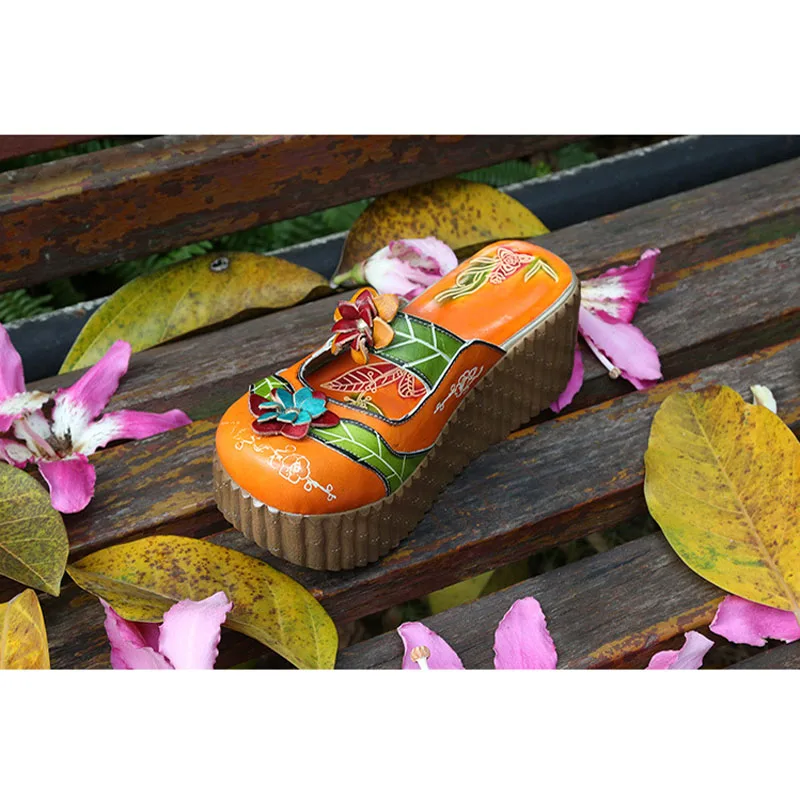 2019 spring and summer new leather cowhide thick bottom cake flat sandals national wind candy color ladies home shoes
2019 spring and summer new leather cowhide thick bottom cake flat sandals national wind candy color ladies home shoes