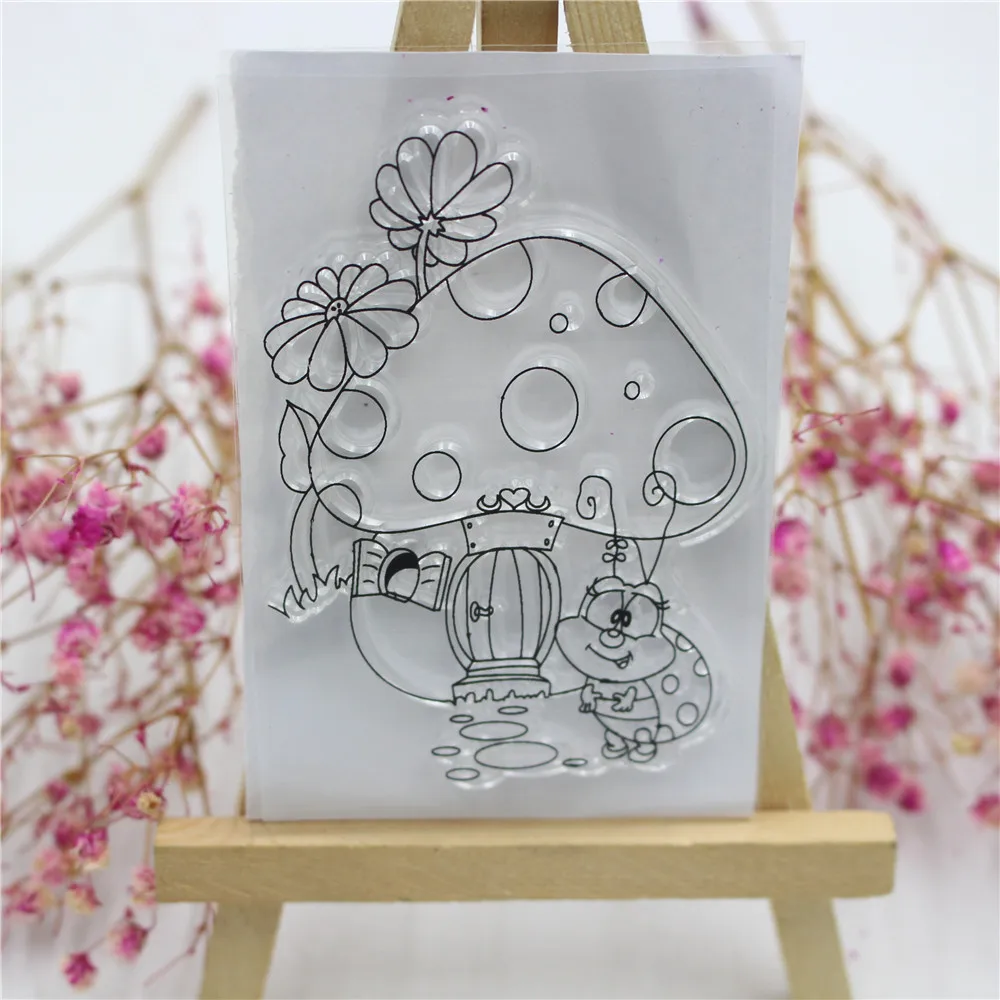1PC New Creative Mushroom & Ladybird Frame Stamp Clear Silicone Rubber Stamp DIY Craft for Scrapbook Card Making Photo Album
1PC New Creative Mushroom & Ladybird Frame Stamp Clear Silicone Rubber Stamp DIY Craft for Scrapbook Card Making Photo Album