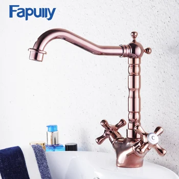 Fapully Dual Cross Handle Bathroom Basin Faucet Sink Deck Mount Ross Gold Tap Hot And Cold Mixer Tap Vintage Brass Faucet 593
Fapully Dual Cross Handle Bathroom Basin Faucet Sink Deck Mount Ross Gold Tap Hot And Cold Mixer Tap Vintage Brass Faucet 593